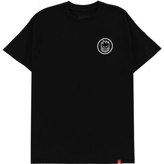 Spitfire Classic Swirl Tee OVRL Black/White/Grey