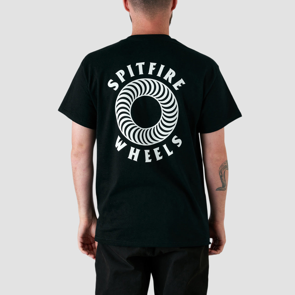 Spitfire Pocket Tee Hollow Classic Black/White