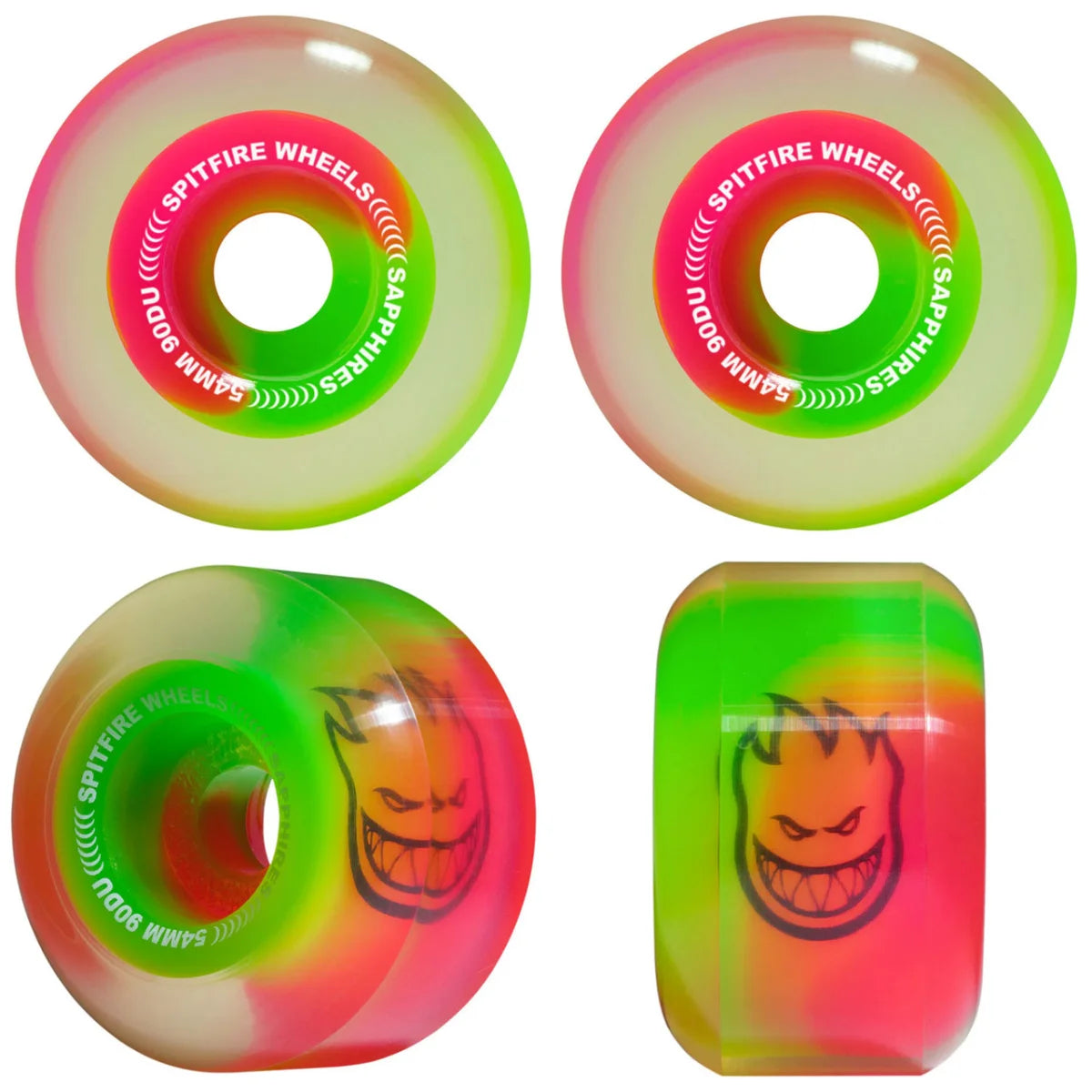 Spitfire Sapphire Pink/Green 90a 54mm