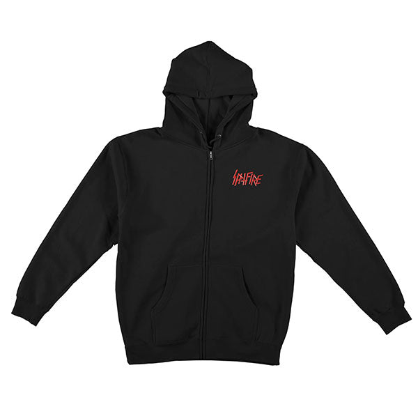 Spitfire Undead Zip Hoodie Black