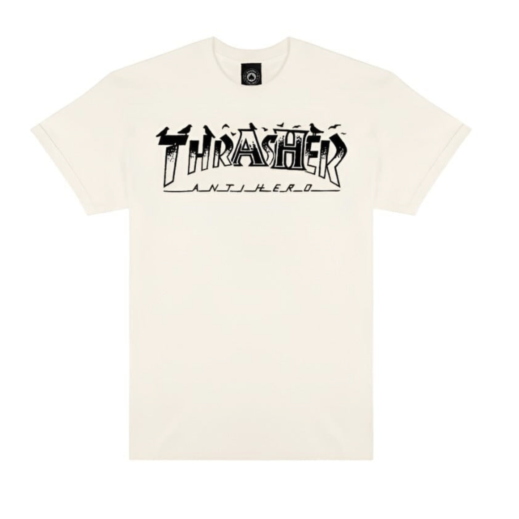 Thrasher x Anti-Hero Pigeon Mag Tee Natural