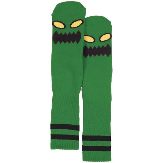 TOY MACHINE MONSTER FACE SOCK GREEN