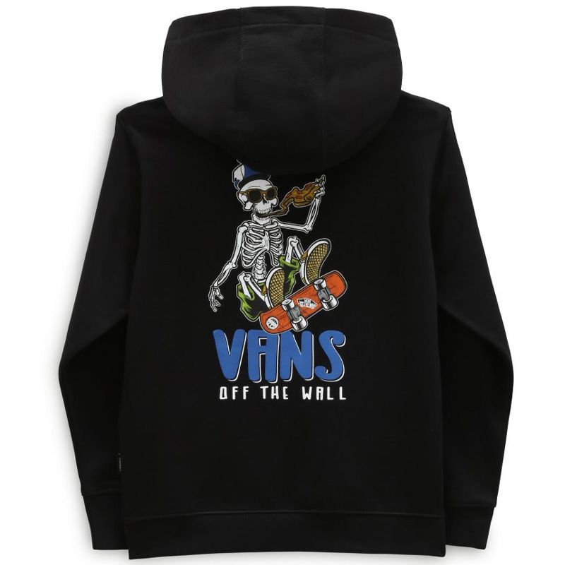 Vans Skull Slices Pullover Youth Hood Black