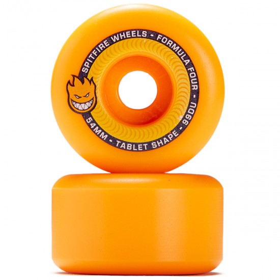 Spitfire Wheels F4 99a Tablet Neon Orange 54mm