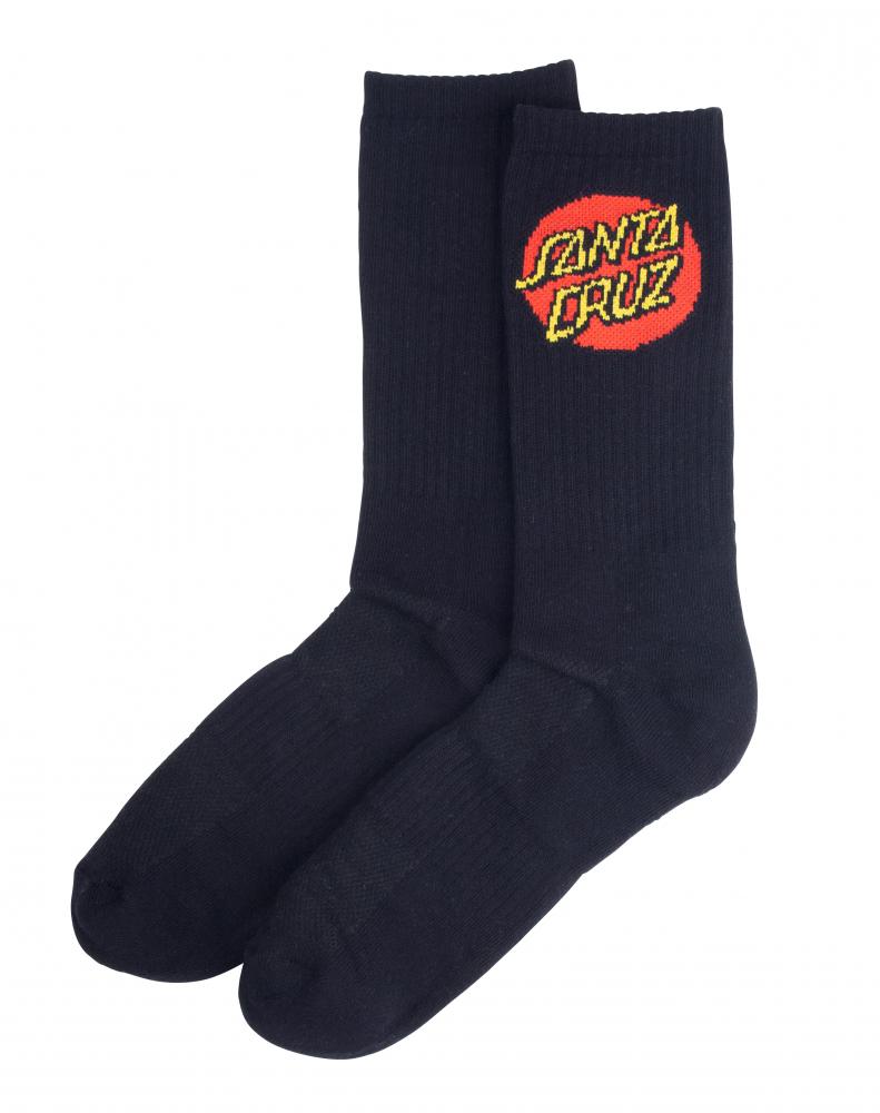 Santa Cruz Dot Sock Black